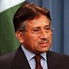 Pervez Musharraf at a press conference in 2002